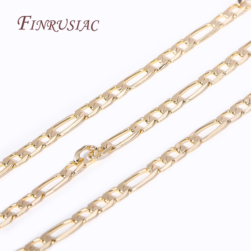 Chain Roll Cable - Multi-types 14K Gold Plated Metal Chain