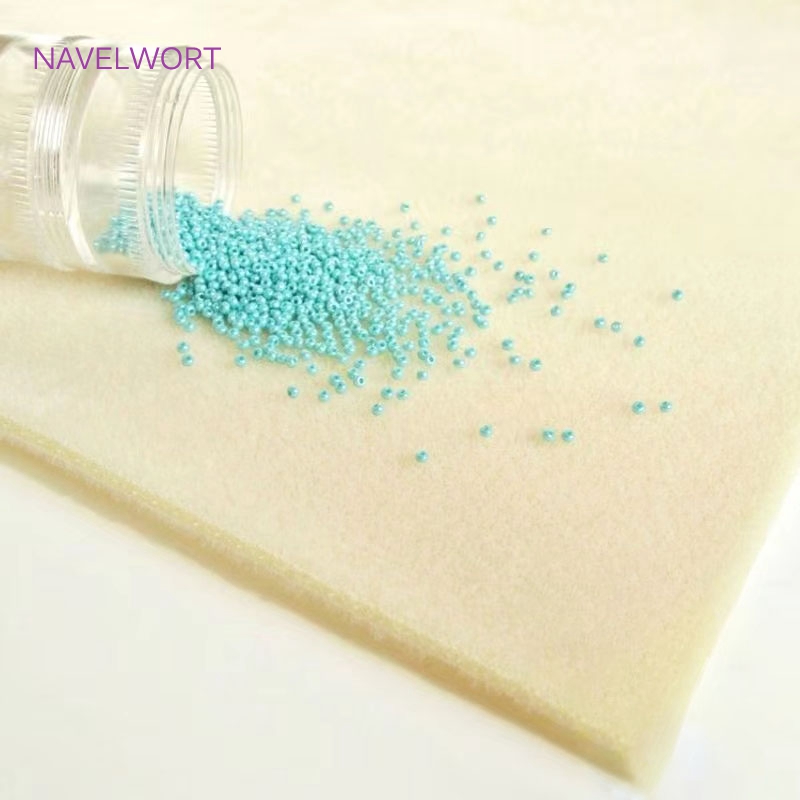 Jewelry Making Table - Gray Flocked Soft Bead Mat,Bead Scoop,