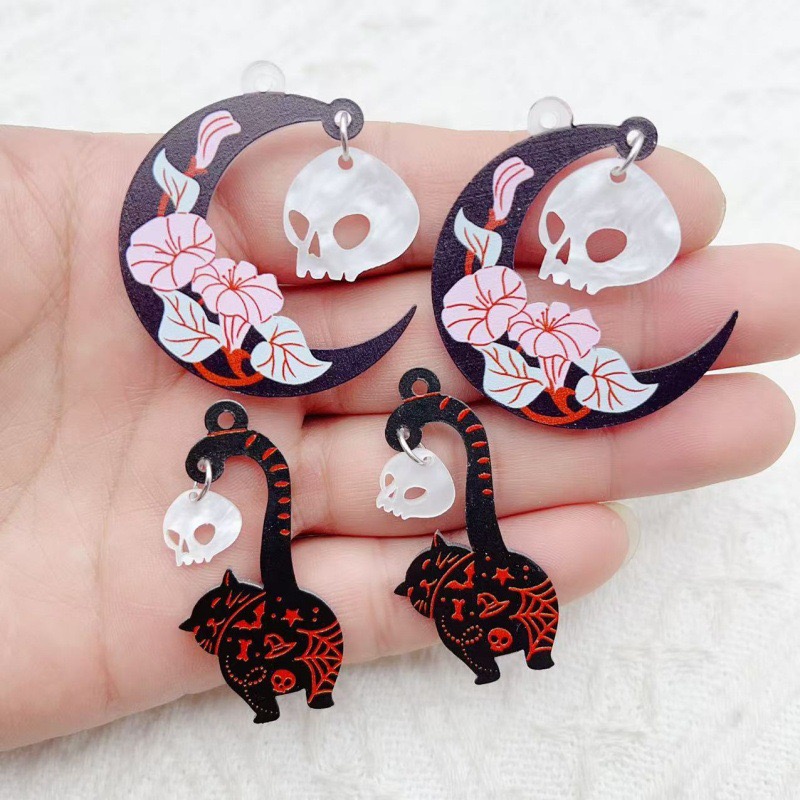 10pcs Halloween Acrylic Ghost  - Jewelry Making Diy recension och pris
