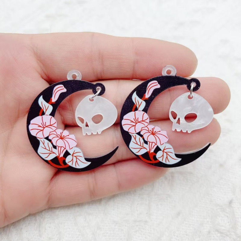 10pcs Halloween Acrylic Ghost  - Jewelry Making Diy recension och pris