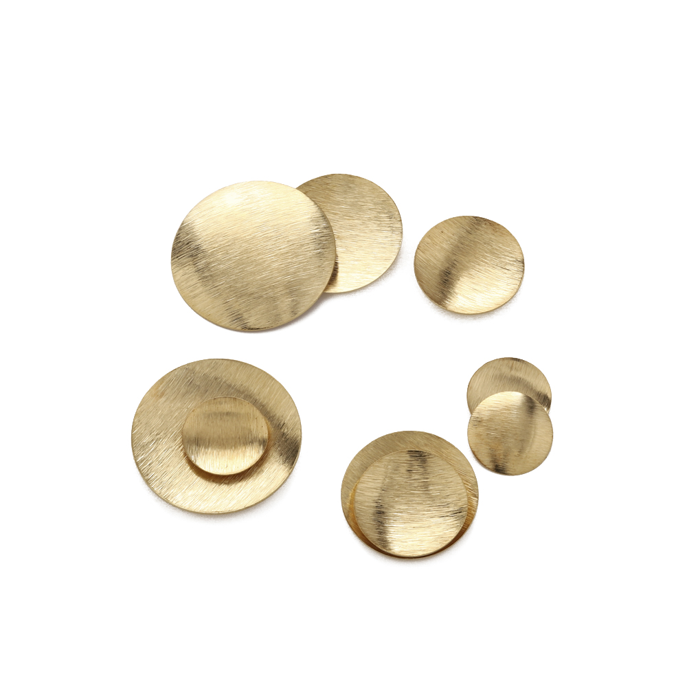 Raw Brass Brushed Round Convex - Jewelry Making Hammer recension och pris