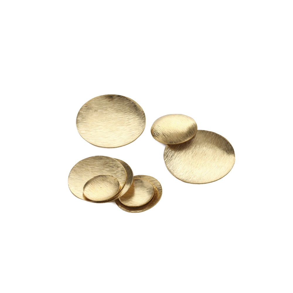 Raw Brass Brushed Round Convex - Jewelry Making Hammer recension och pris