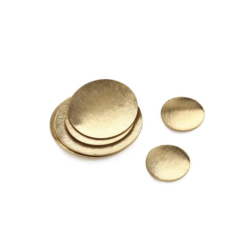 Raw Brass Brushed Round Convex - Jewelry Making Hammer recension och pris