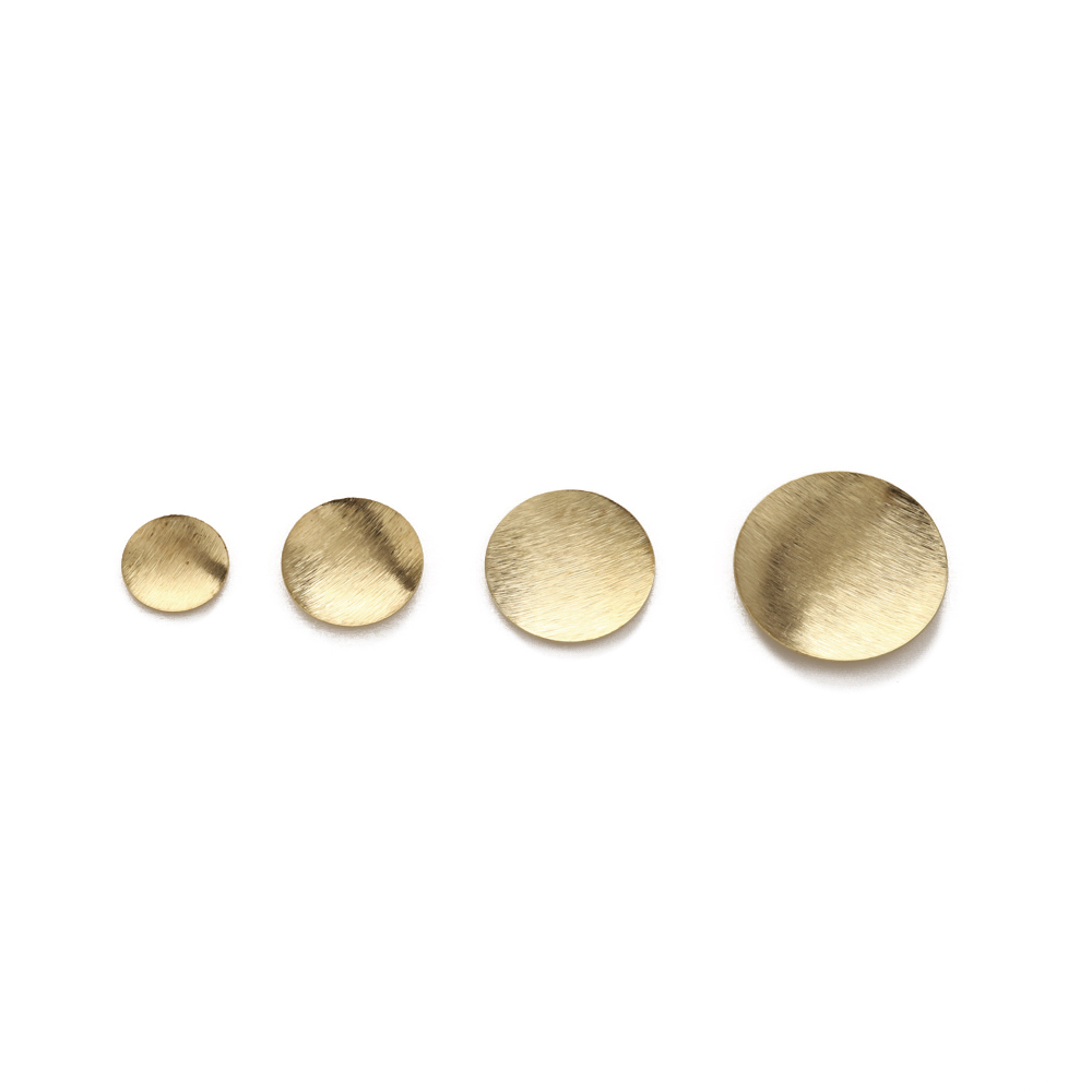 Raw Brass Brushed Round Convex - Jewelry Making Hammer recension och pris