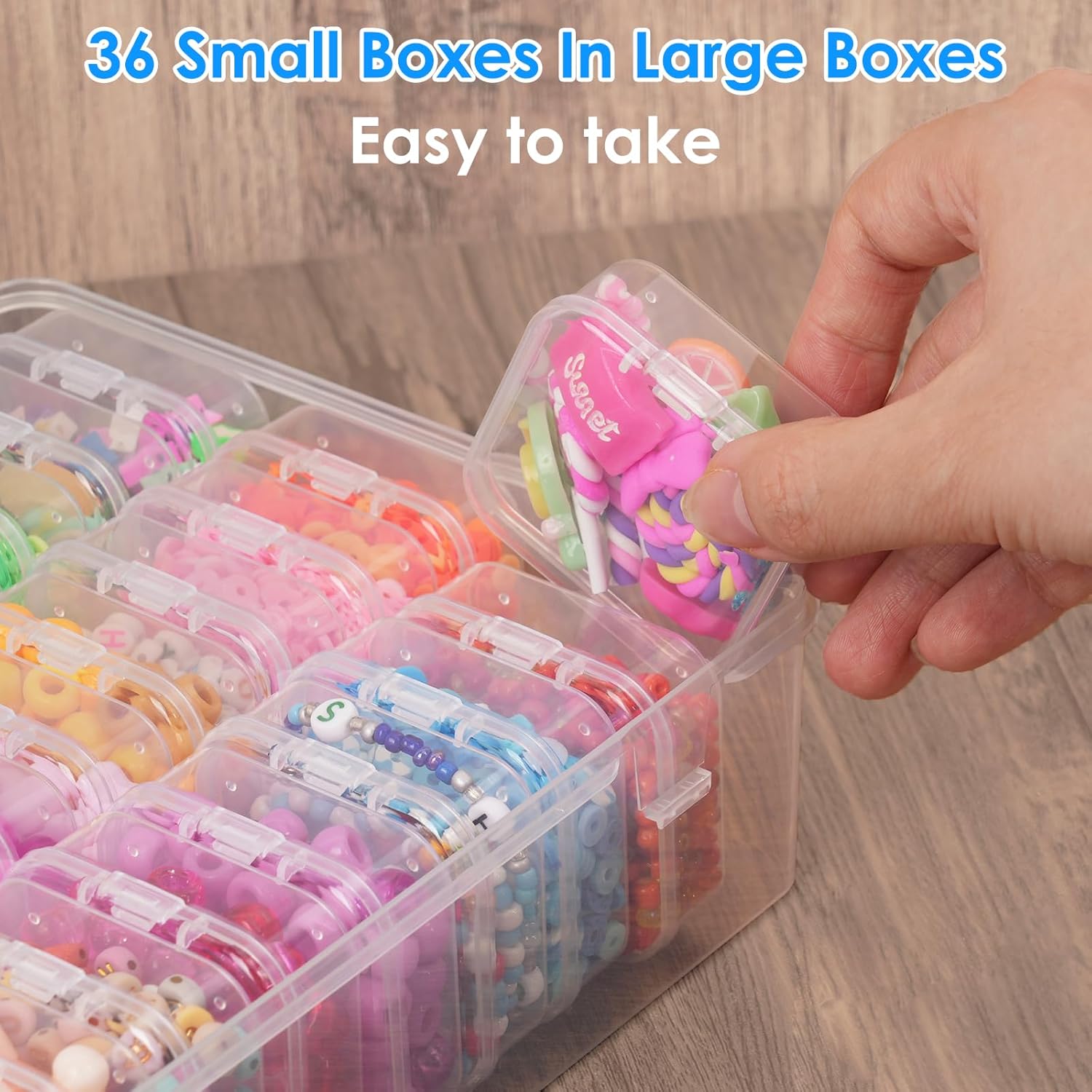 36/72/108 Grids Clear Plastic  - Jewelry Making Using Beads recension och pris