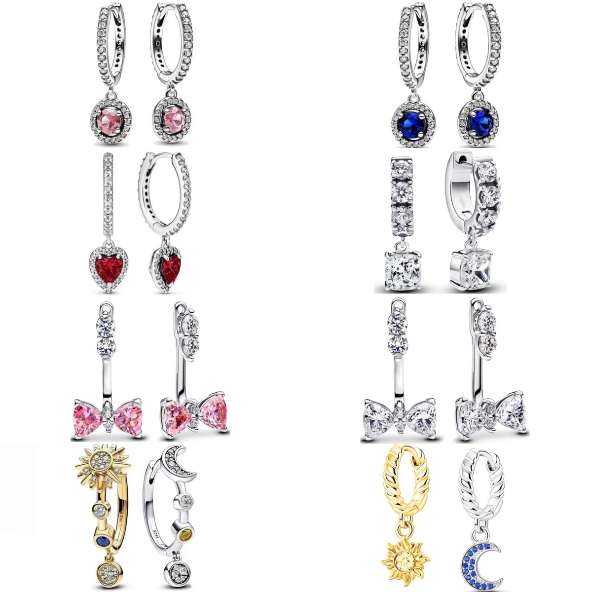 Double Hoop Bow Sun Moon Fit O - Jewelry Making Knots recension och pris