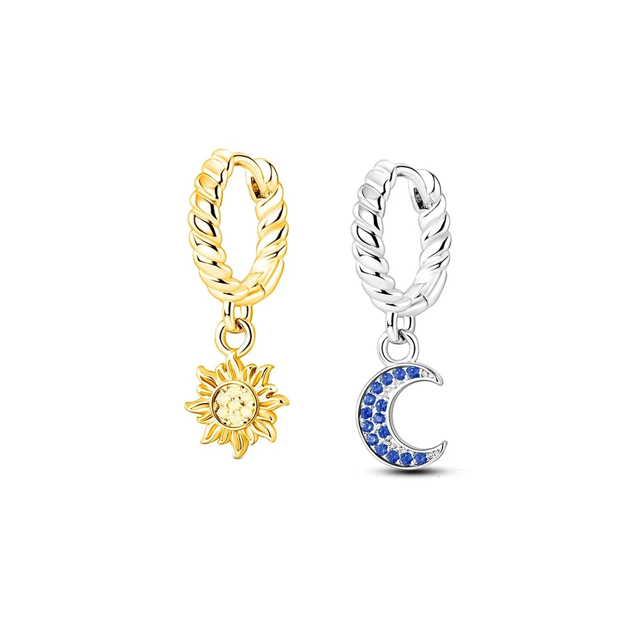 Double Hoop Bow Sun Moon Fit O - Jewelry Making Knots recension och pris