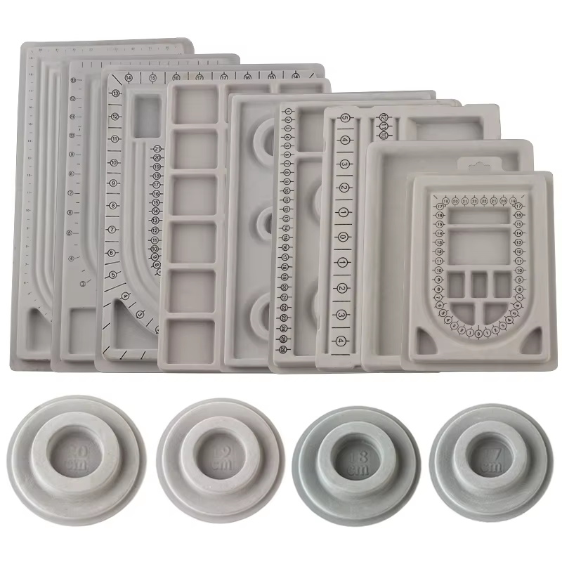 1PC Grey Flocked Bead Board Br - Jewelry Making Education recension och pris