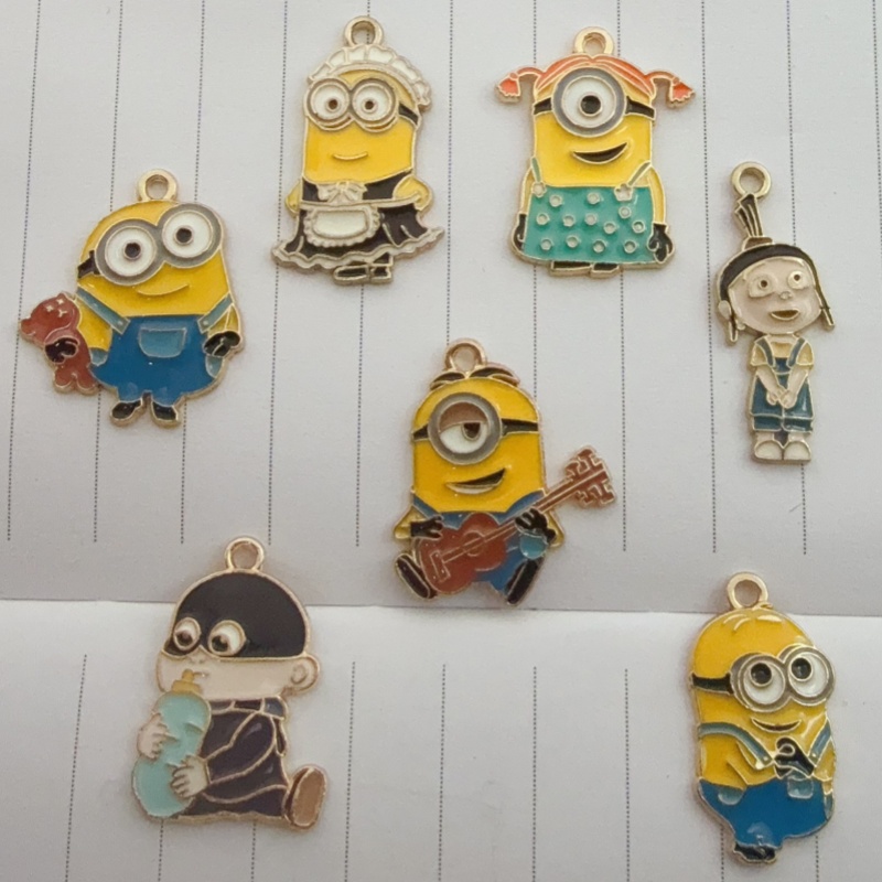 10pcs alloy drip oil cartoon p - Jewelry Making Diy recension och pris
