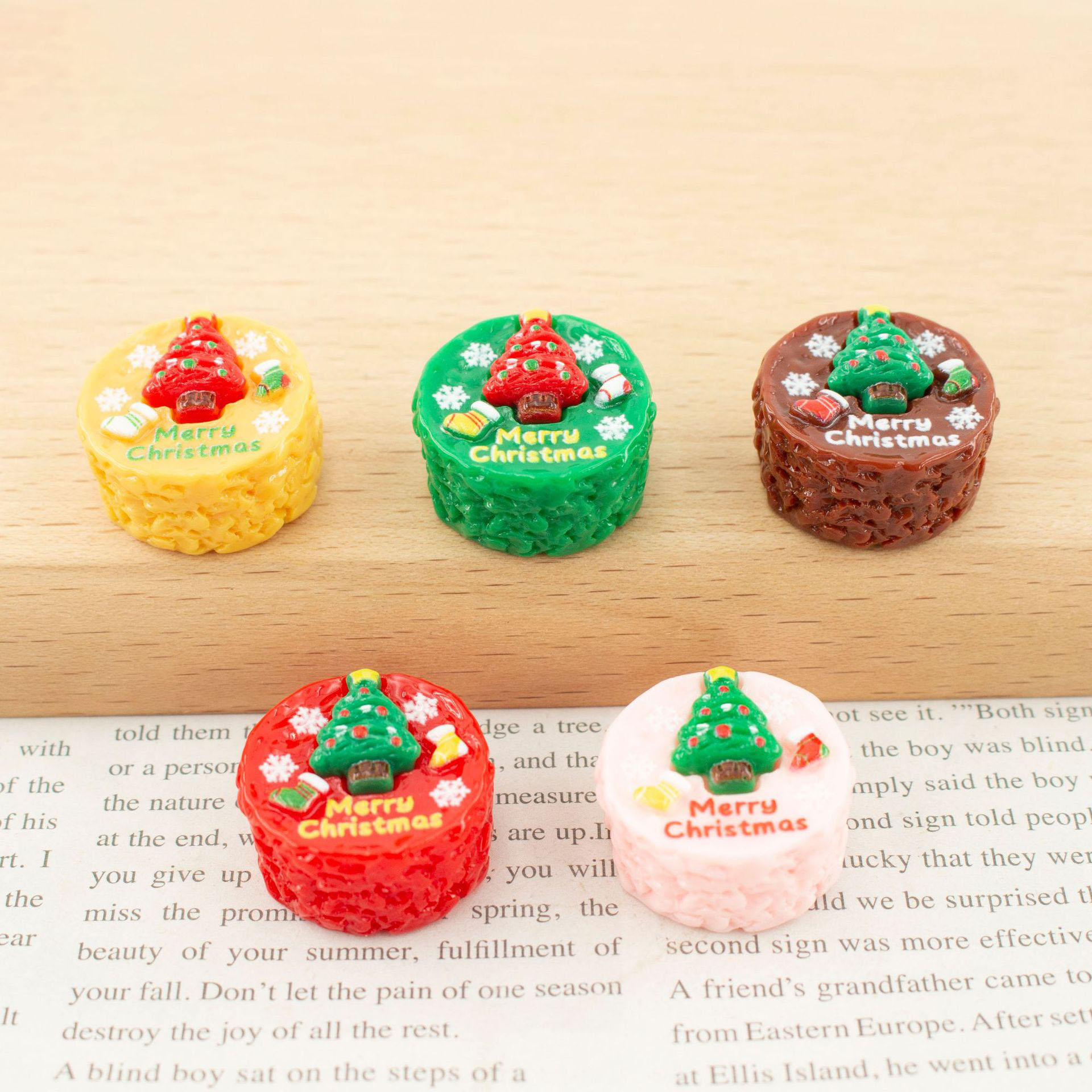 10pcs Resin imitation Christma - Jewelry Making Table recension och pris