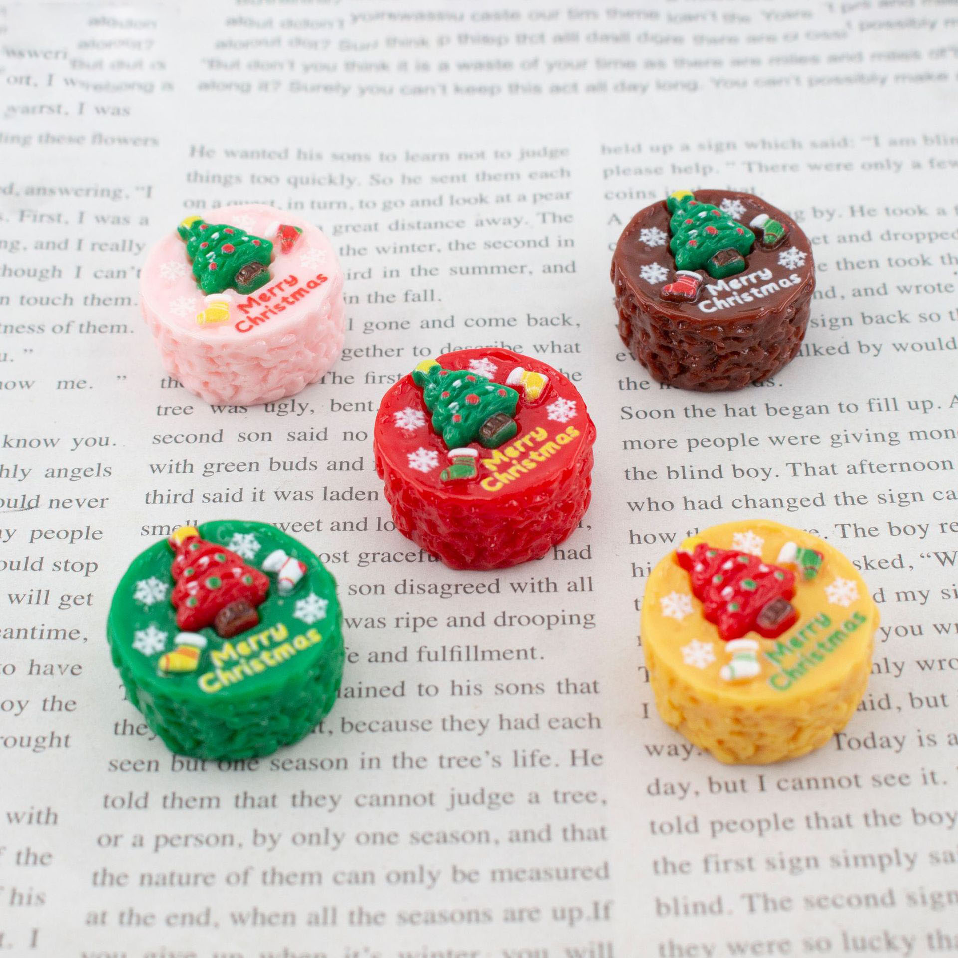 10pcs Resin imitation Christma - Jewelry Making Table recension och pris
