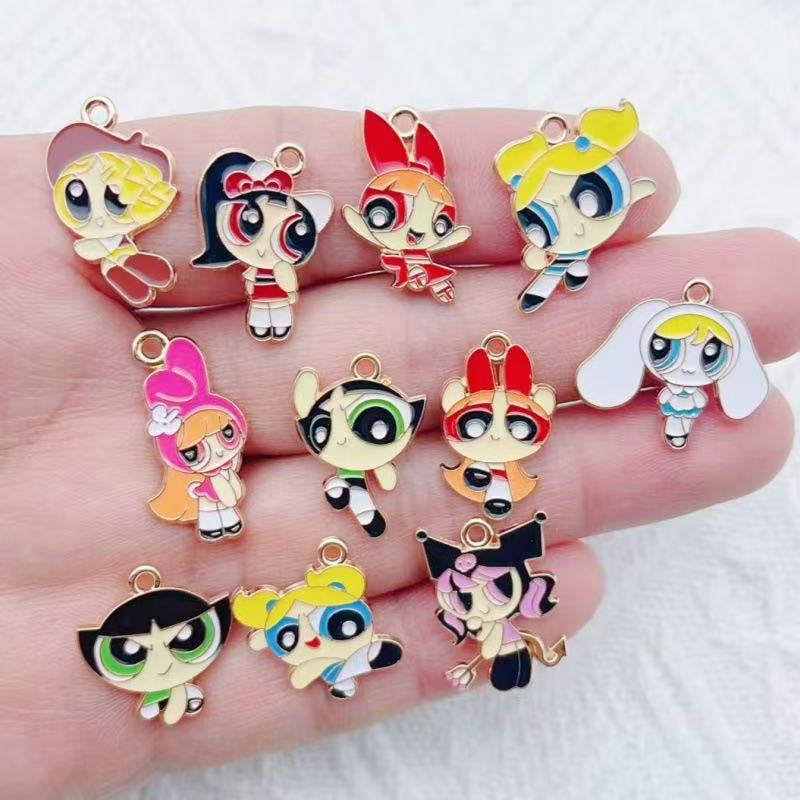 10pcs Alloy Oil-Dripping Carto - Jewelry Making Diy recension och pris