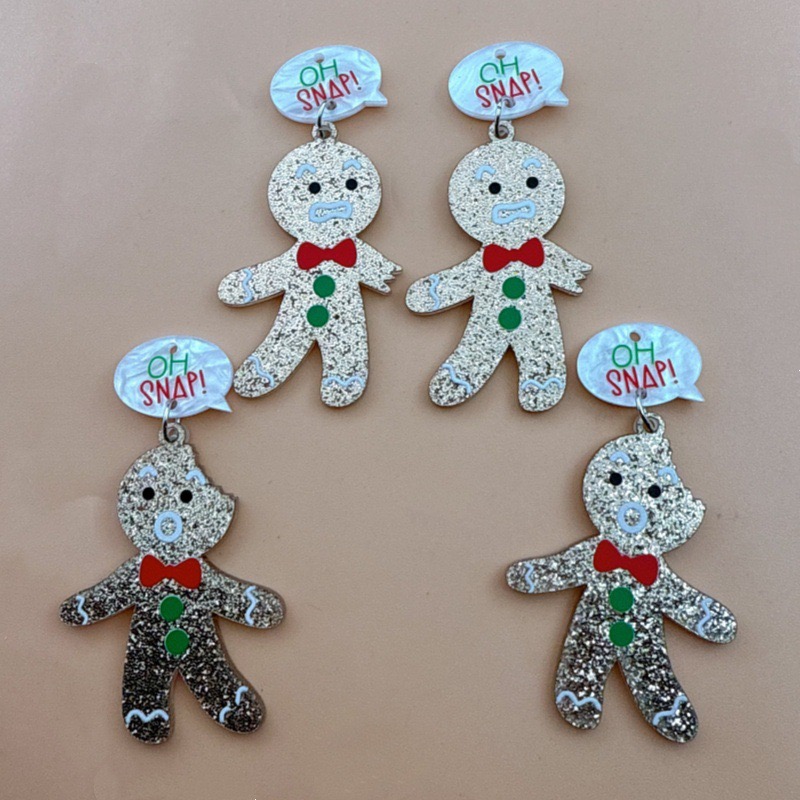 10pcs Cute Christmas Gingerbre - Jewelry Making Diy recension och pris