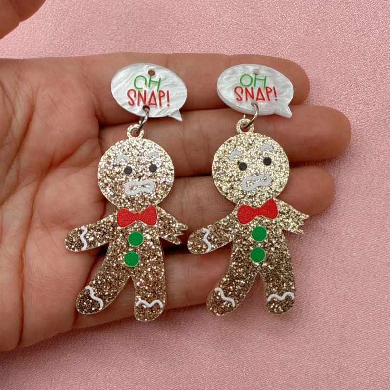 10pcs Cute Christmas Gingerbre - Jewelry Making Diy recension och pris