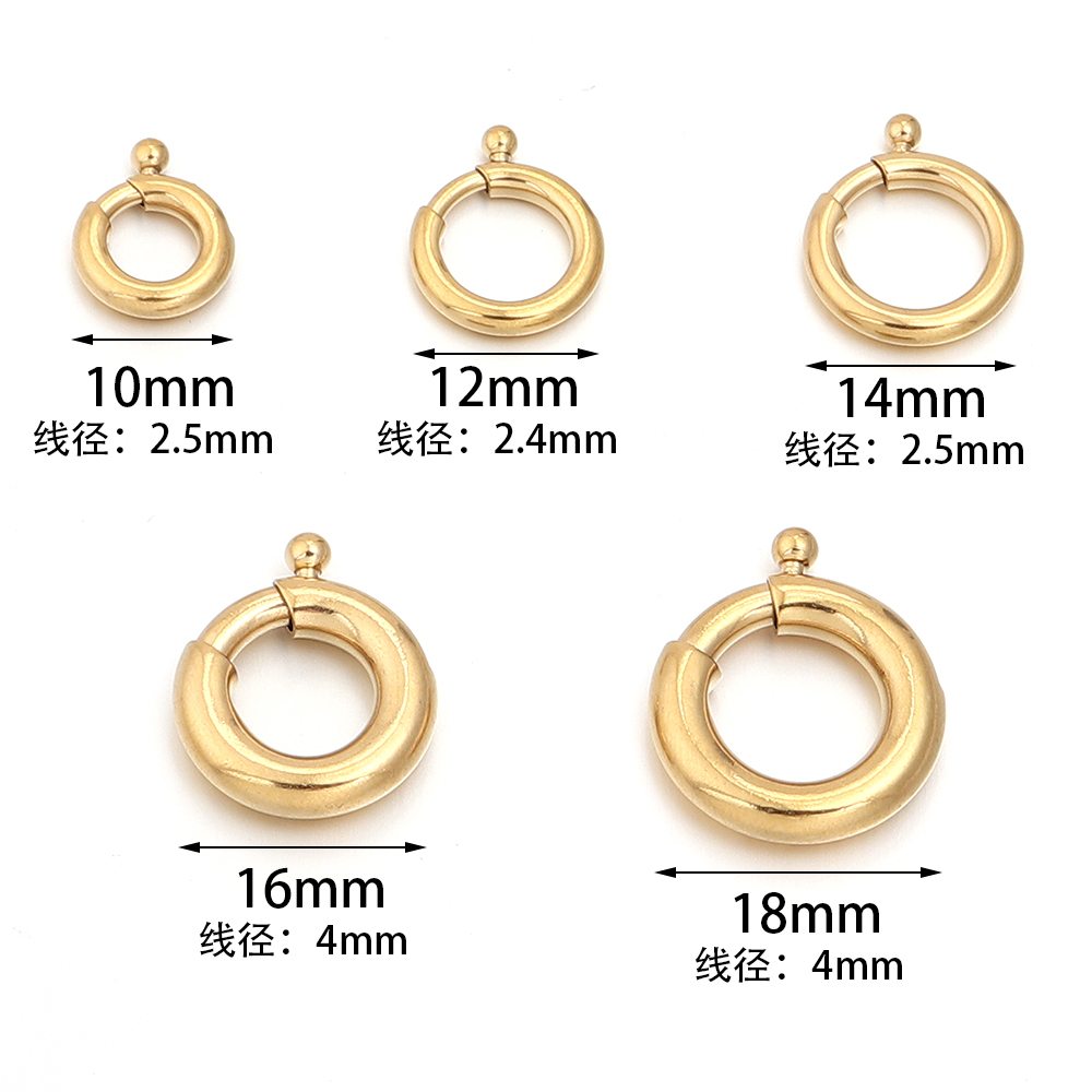 2pcs Stainless Steel Spring Cl - Jewelry Making A Ring recension och pris