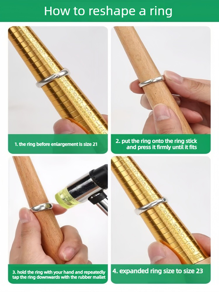 Wooden Ring Sizing Mandrel - J - Jewelry Making Hammer recension och pris
