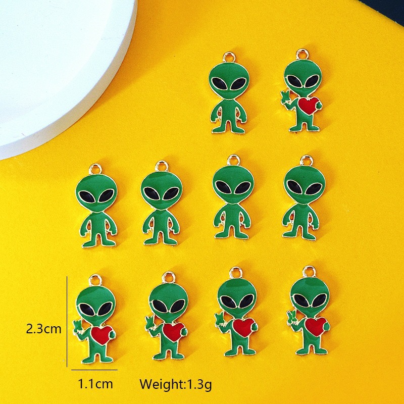 10pcs Simple Alien Alloy Drip  - Jewelry Making Diy recension och pris
