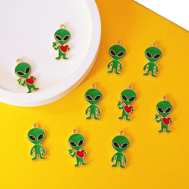 10pcs Simple Alien Alloy Drip  - Jewelry Making Diy recension och pris