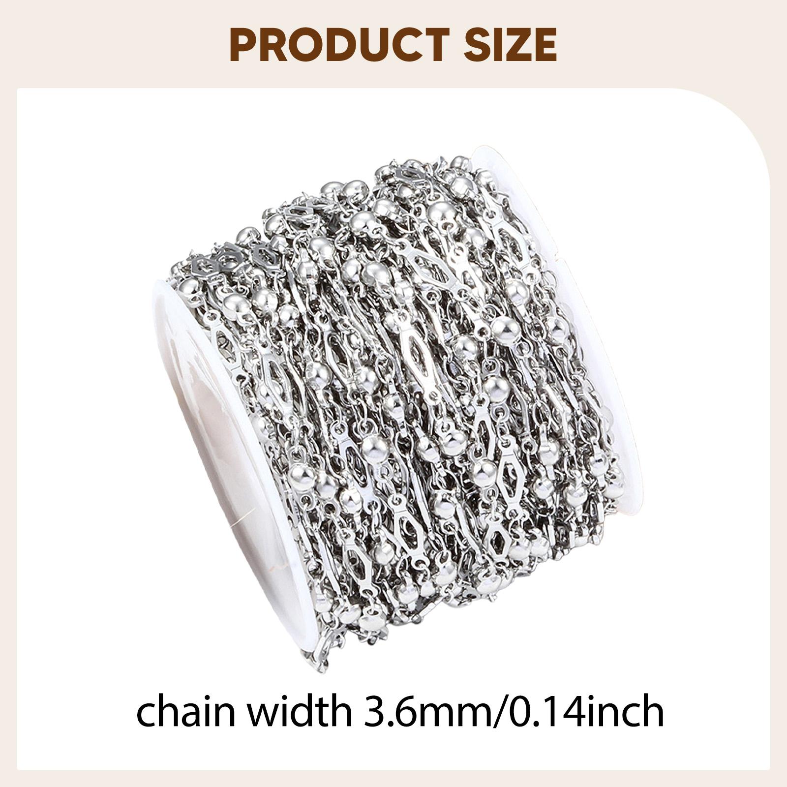 Silver Stainless Steel Cable L - Chain Roll Cable recension och pris