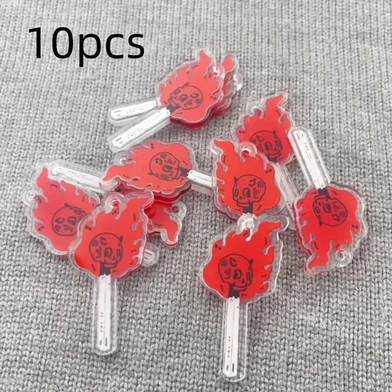 10pcs acrylic skull pendant, D - Jewelry Making Diy recension och pris