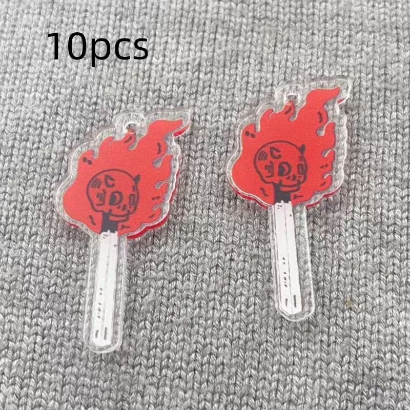10pcs acrylic skull pendant, D - Jewelry Making Diy recension och pris