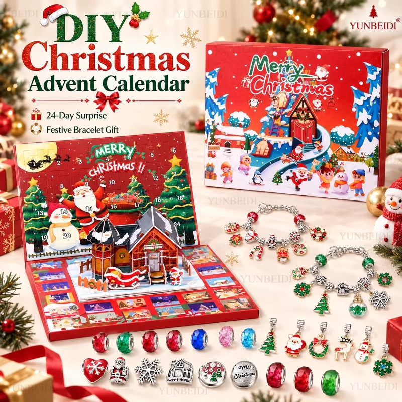 24 Grid Christmas Advent Calen - Jewelry Making Advent Calendar recension och pris