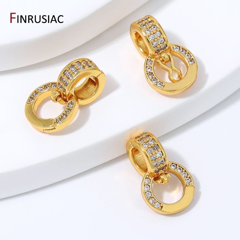 18K Gold Plated Brass Double R - Jewelry Making A Ring recension och pris