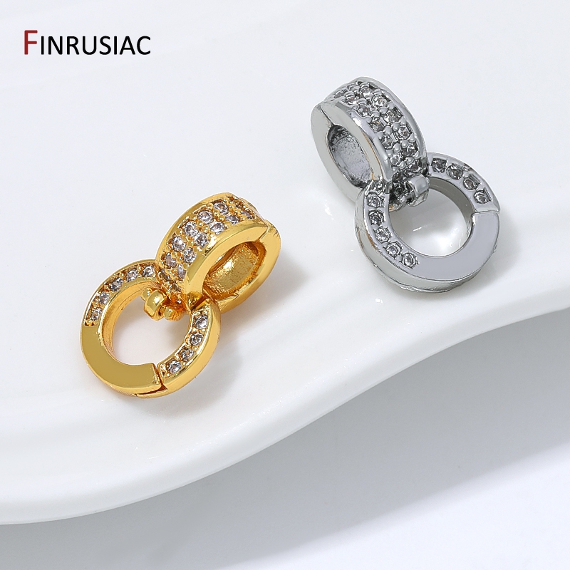 18K Gold Plated Brass Double R - Jewelry Making A Ring recension och pris
