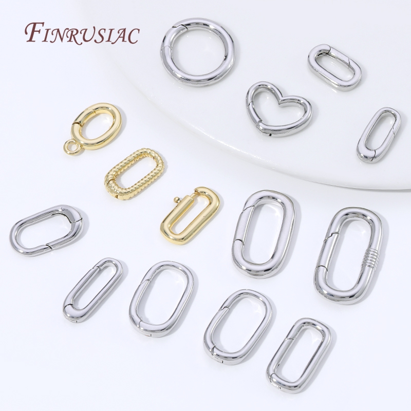 18K Gold Plated Oval Spring Ri - Jewelry Making A Ring recension och pris