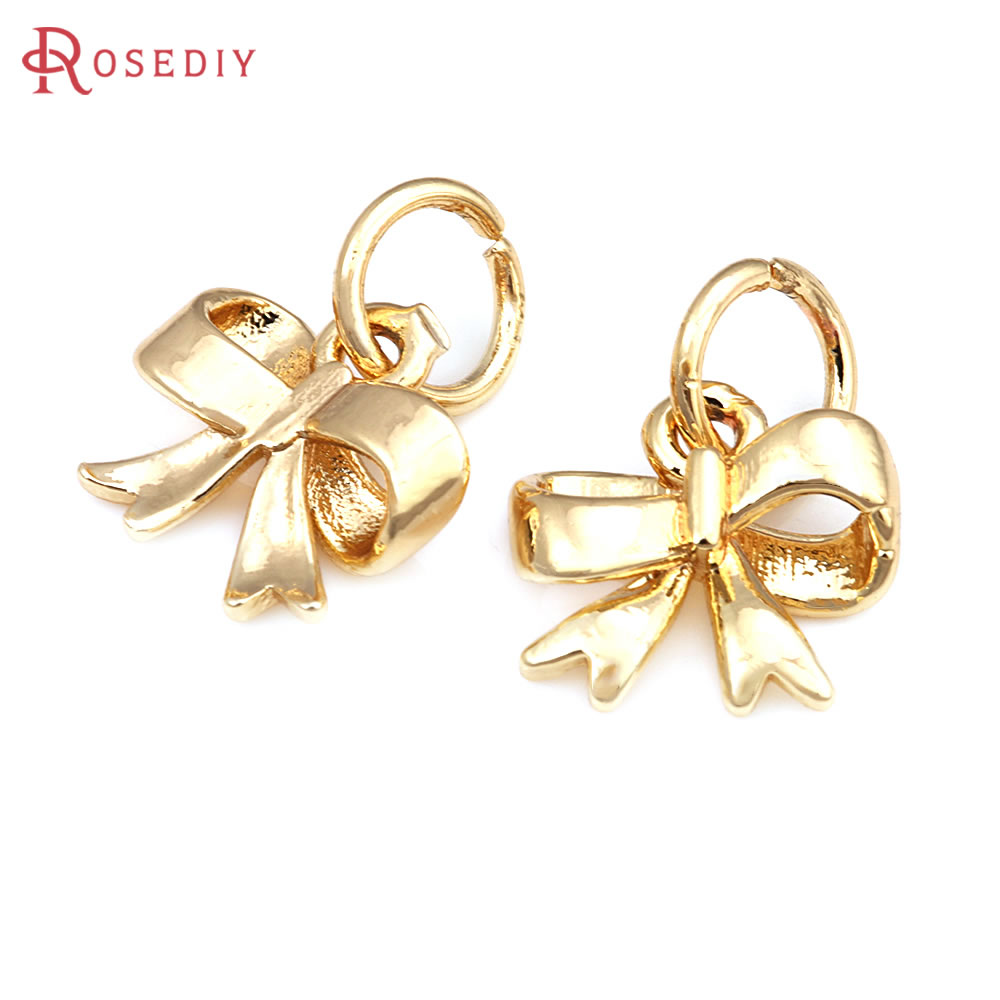 18K Gold Color Brass Grid Bow  - Jewelry Making Store recension och pris