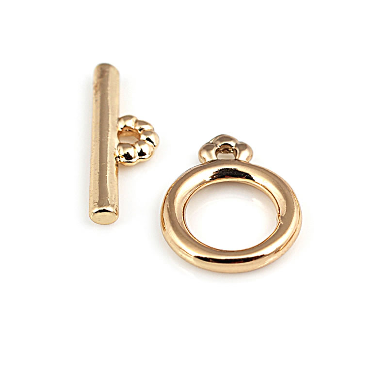 18K Gold Color Round Ring Circ - Jewelry Making A Ring recension och pris