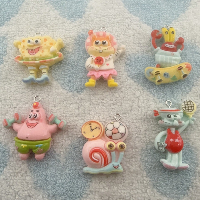 10pcs cartoon resin pendant, D - Jewelry Making Diy recension och pris