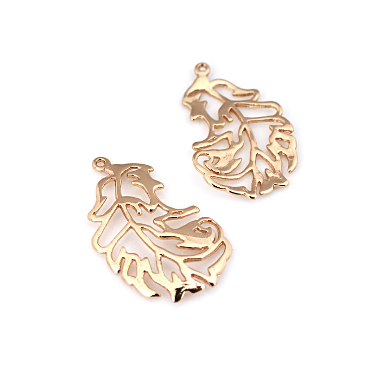 18K Gold Color Brass Feather S - Jewelry Making Store recension och pris
