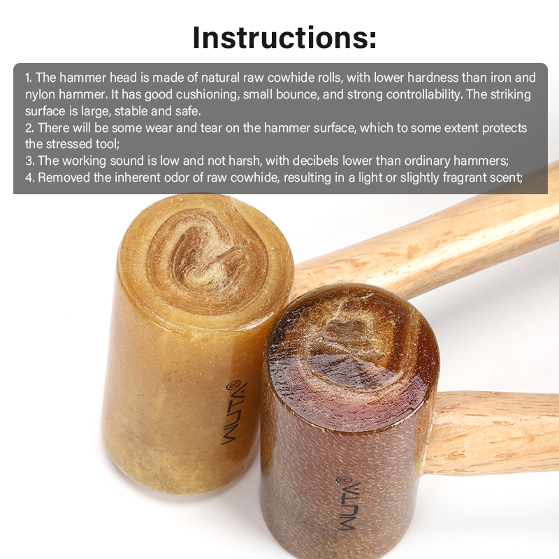 WUTA 100% Rawhide-head Mallet  - Jewelry Making Hammer recension och pris