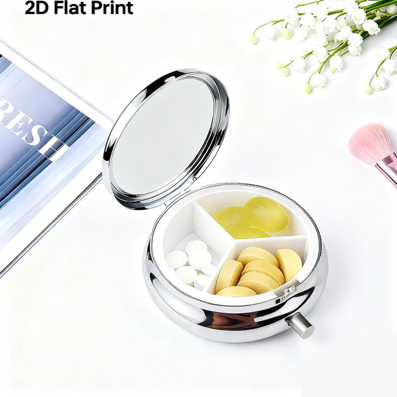 1 Heart-Shaped Mini Pill Box,  - Jewelry Making Store recension och pris