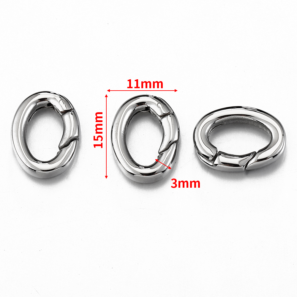 2pcs/1pc Stainless Steel Sprin - Jewelry Making A Ring recension och pris