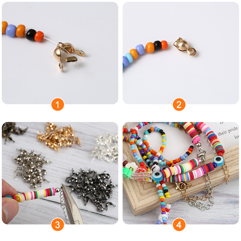 200Pcs/Lot 4×8mm Ball Chain En - Jewelry Making Using Beads recension och pris