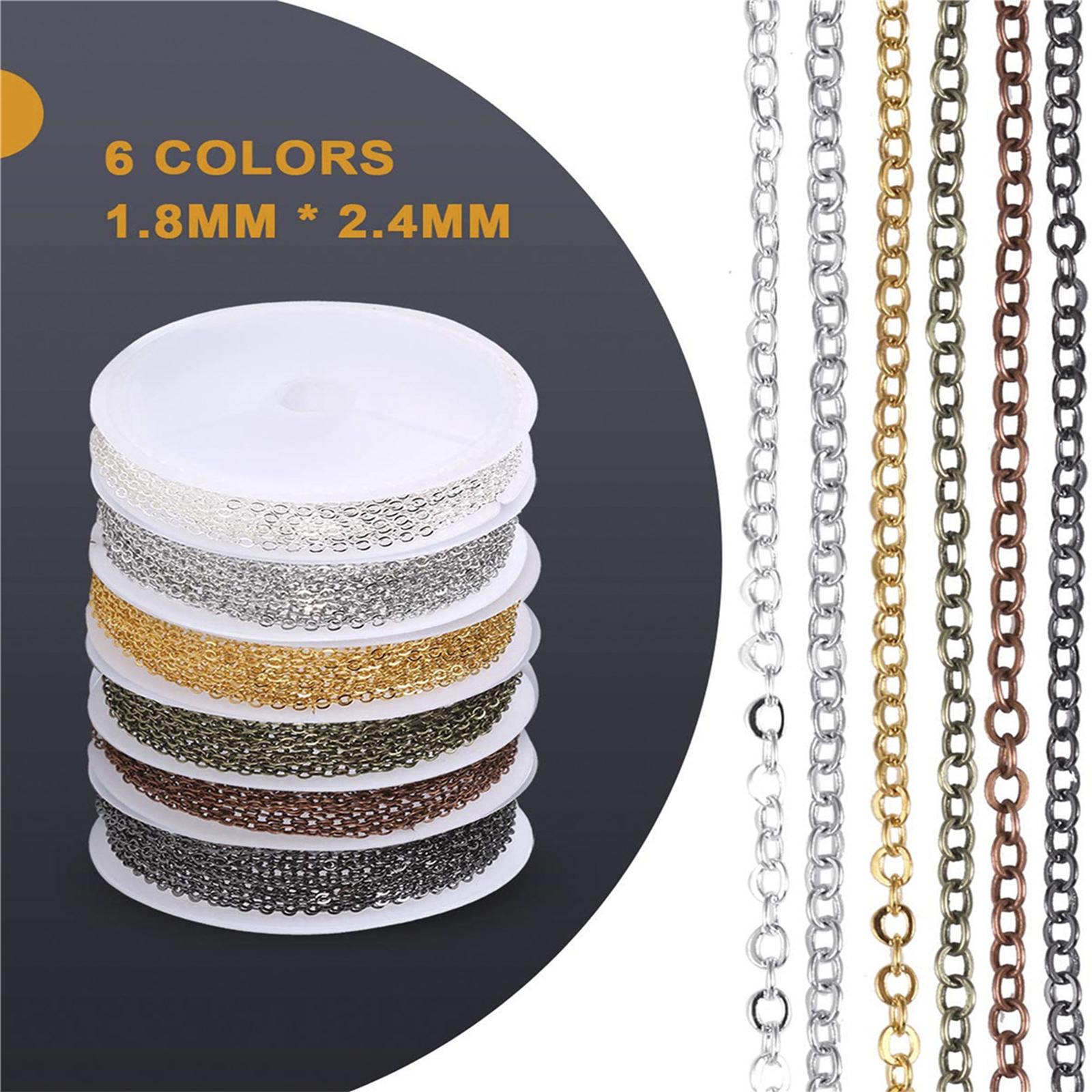 6 Rolls Cable Chain Link Lobst - Chain Roll Cable recension och pris