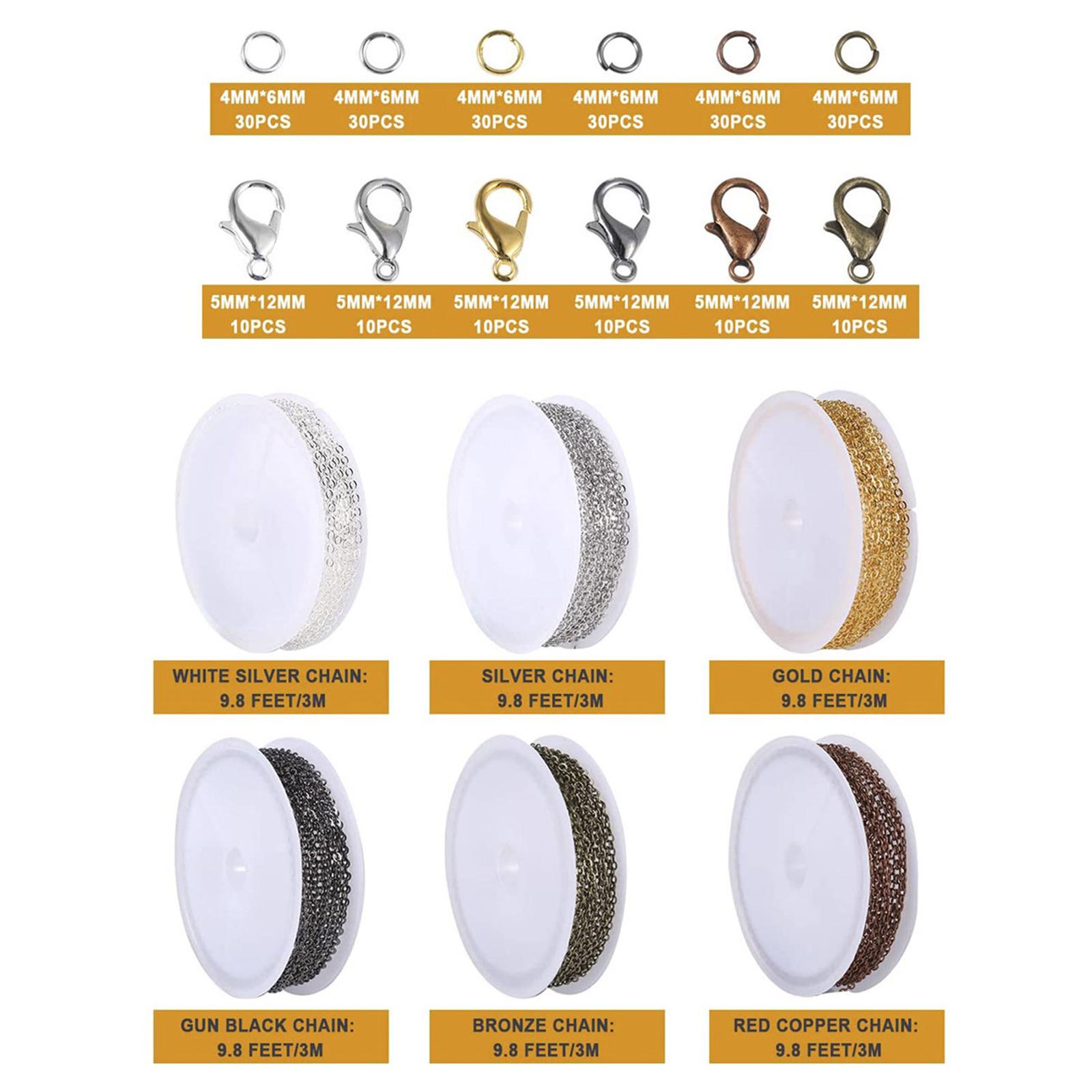6 Rolls Cable Chain Link Lobst - Chain Roll Cable recension och pris