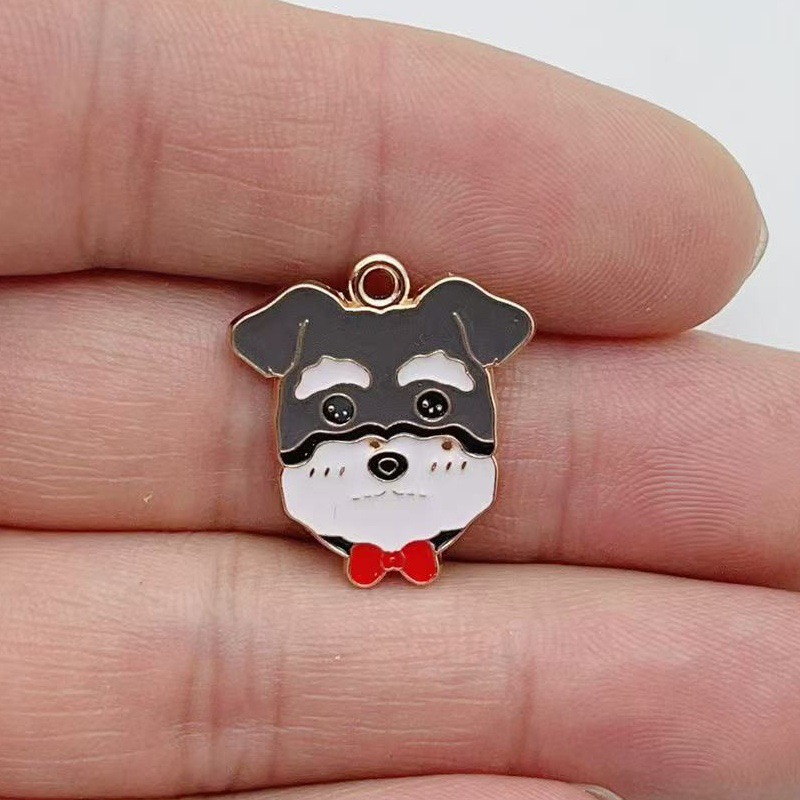 12pcs cartoon pet spotted dog  - Jewelry Making Diy recension och pris