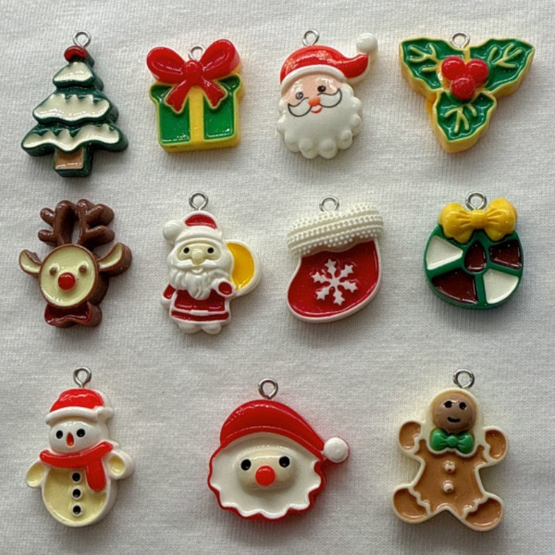 10pcs Christmas Cartoon Series - Jewelry Making Diy recension och pris