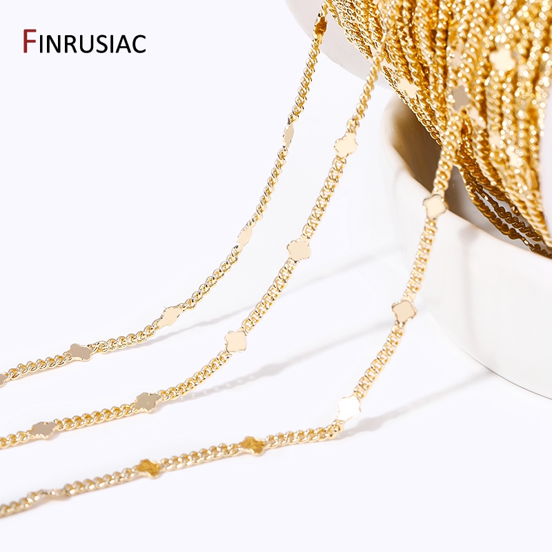 14K Gold Plated Brass Sequins  - Chain Roll Cable recension och pris