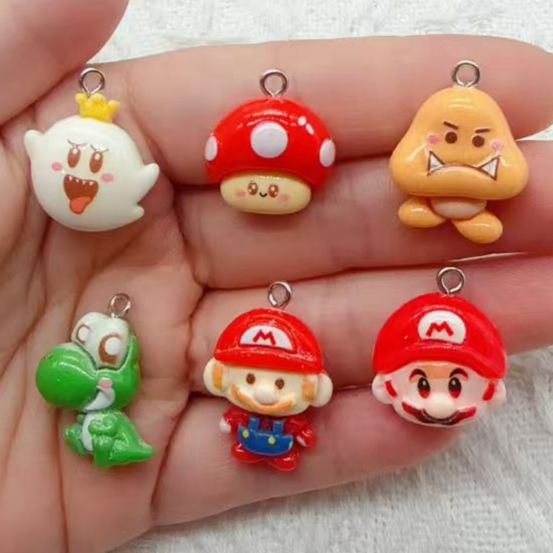 10pcs resin cartoon pendant, D - Jewelry Making Diy recension och pris