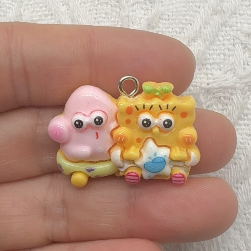10pcs cartoon resin pendant, D - Jewelry Making Diy recension och pris