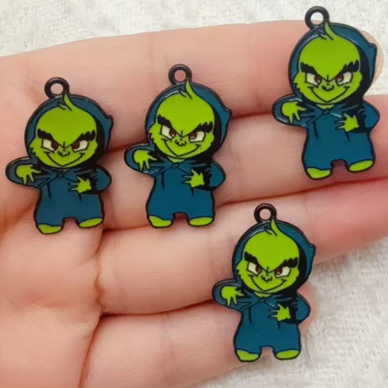 10pcs alloy drip oil cartoon C - Jewelry Making Diy recension och pris