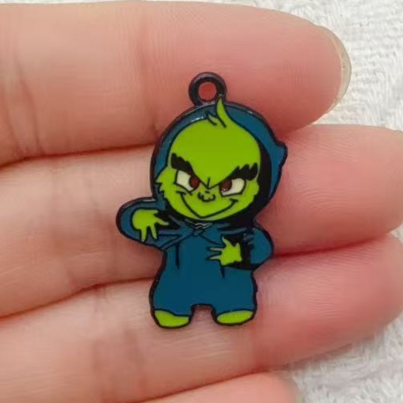 10pcs alloy drip oil cartoon C - Jewelry Making Diy recension och pris