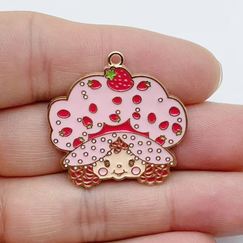 10pcs Cute Little Girl Enamel  - Jewelry Making Diy recension och pris