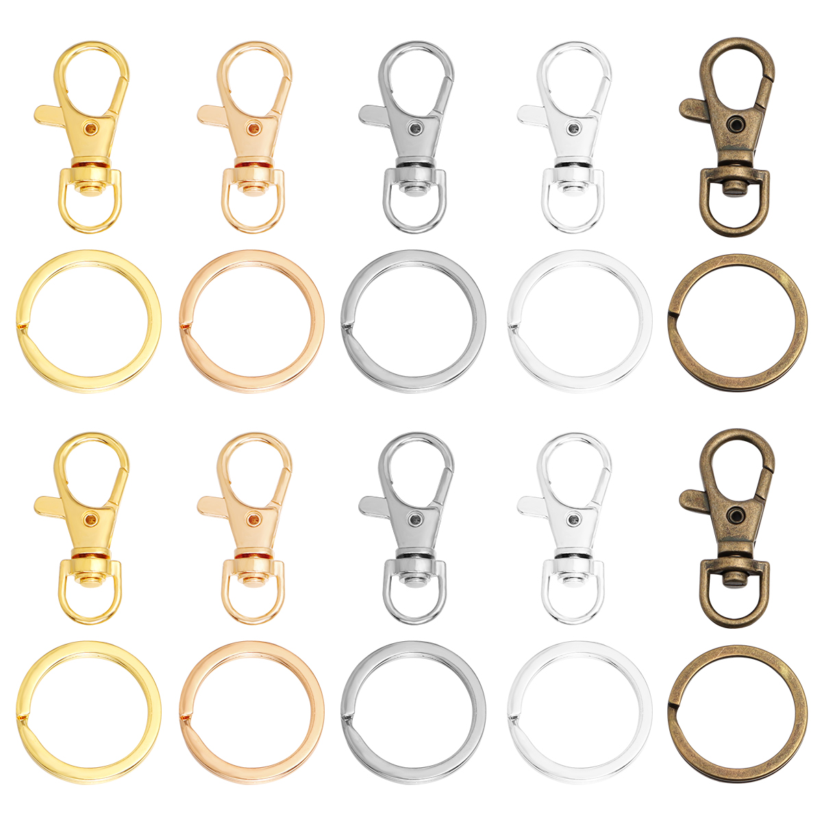 10Sets Alloy Swivel Lobster Cl - Jewelry Making A Ring recension och pris